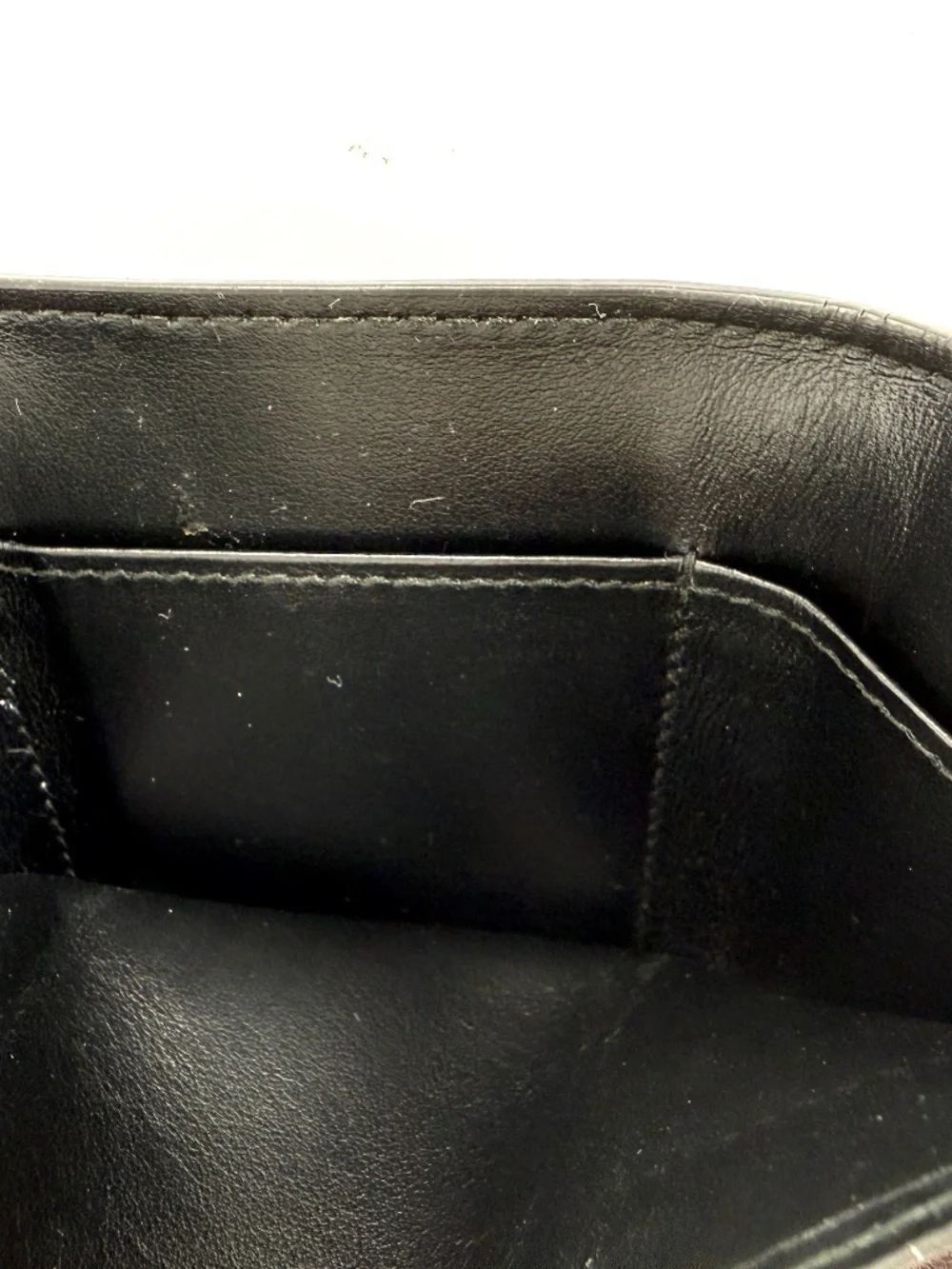 Prada Vitello Move Logo Leather Flap Compact Small Tri Fold Wallet